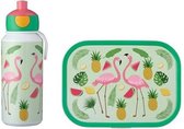 Mepal Lunchset Flamingo - Lunchbox en Schoolbeker pop-up