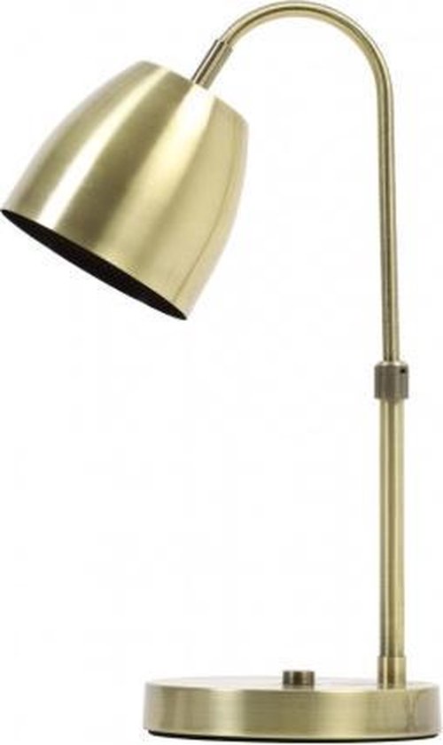 Extreme armoede oriëntatie Bestaan Tafellamp bureaulamp goud metaal lamp 16x24x40cm | bol.com