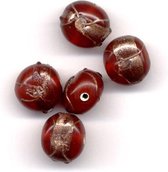 30 Stuks Hand-made Jewelry Beads - Rond - Opague Earth Red