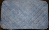 100% Katoenen Gecoate Placemat – Rechthoekig – 40 cm x 30 cm – Afwasbaar – Hoogwaardig - Uni - Lichtblauw - Per set van 6 stuks