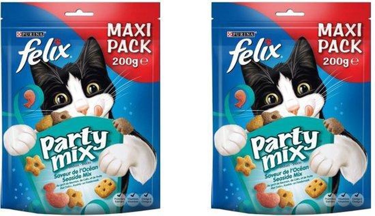 Felix Party mix Seaside 2x 200g (verpakt per 2) Kattenvoer