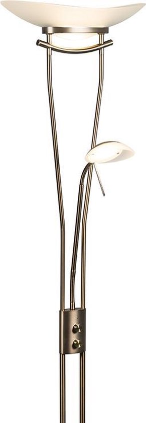 Grappig Eerbetoon Cordelia QAZQA lexus - Moderne LED Dimbare Vloerlamp | Staande Lamp met Dimmer - 1  lichts - H... | bol.com