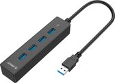 Orico USB 3.0 Hub  4x USB 3.0 poorten - Zwart