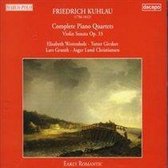 Kuhlau: Complete Piano Quartets, etc / Westenholz, et al