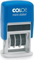 4x Colop tekststempel met datum Mini-Dater tekst: REÃ‡U LE