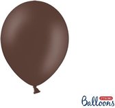 """Strong Ballonnen 27cm, Pastel Cocoa bruin (1 zakje met 10 stuks)"""