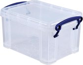12x Really Useful Box 1,6 liter, transparant