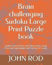 Brain Challenging Sudoku Large Print Puzzle Book