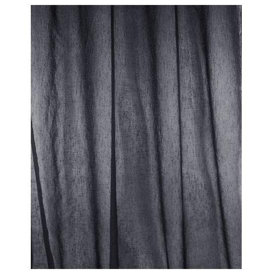 Linnen look kant-en-klaar gordijn donker grijs - antraciet met ringen  140x270cm | bol.com