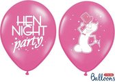 Ballonnen HEN Party Pink (6 stuks)