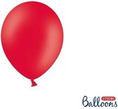 Strong Ballonnen 12cm - Pastel Poppy rood - 100 stuks