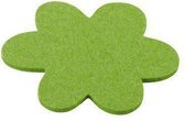 Daff Onderzetter - Vilt - Bloem - 15 cm - Jelly green - Groen
