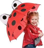 Kinder Paraplu Lieveheersbeestje voor Kinderen - 3 tot 8 jaar | Kinderparaplu | Regen | Paraplu's | Lieveheersbeestje