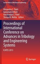 Proceedings of International Conference on Advances in Tribology and Engineering Systems