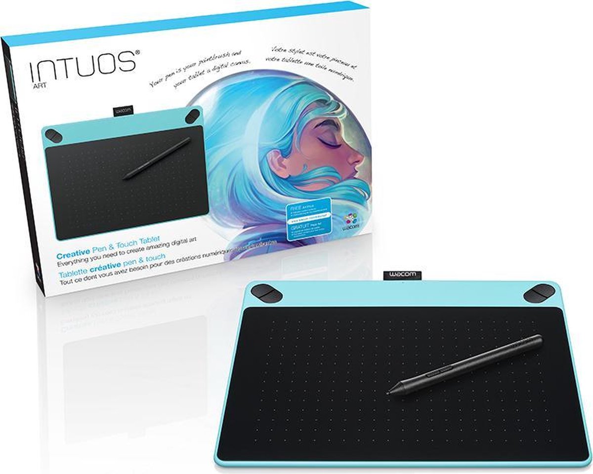 Wacom Intuos Art Pen Touch Medium Tekentablet Blauw Bol Wacom Intuos Art Pen Touch Medium Tekentablet Blauw Bol