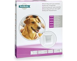 Petsafe 740 Hondenluik - Wit/Transparant - Medium - 35 x 26,5 cm