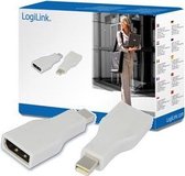 LogiLink Mini DisplayPort naar DisplayPort adapter - DP1.1 / wit