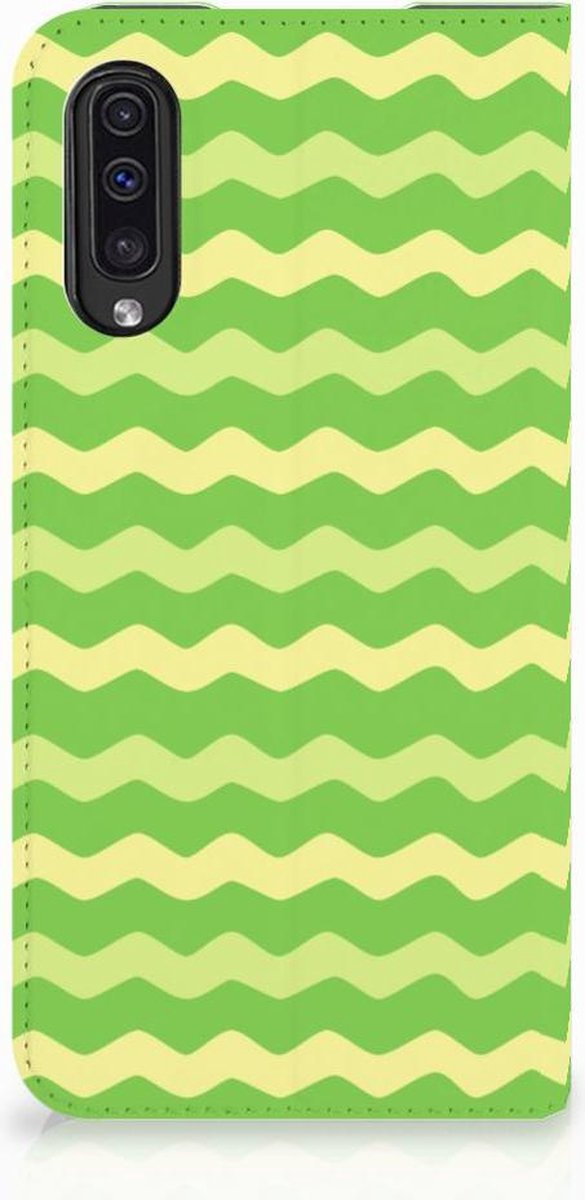 Samsung Galaxy A50 Hoesje met Magneet Waves Green