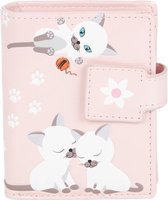Shagwear Portemonnee - Compact Beugelportemonnee - Dames - Kunstleer - Birdhouse (0665sm)
