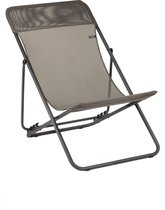 Bol.com LAFUMA Maxi Transat - Strandstoel - Verstelbaar - Inklapbaar - Graphite aanbieding