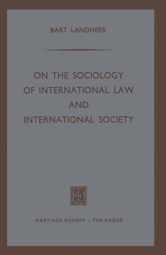 Law and Criminology (R0) - On the Sociology of International ... - cover