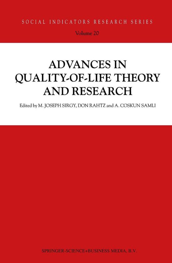 Social Indicators Research Series 20 Advances in QualityofLife