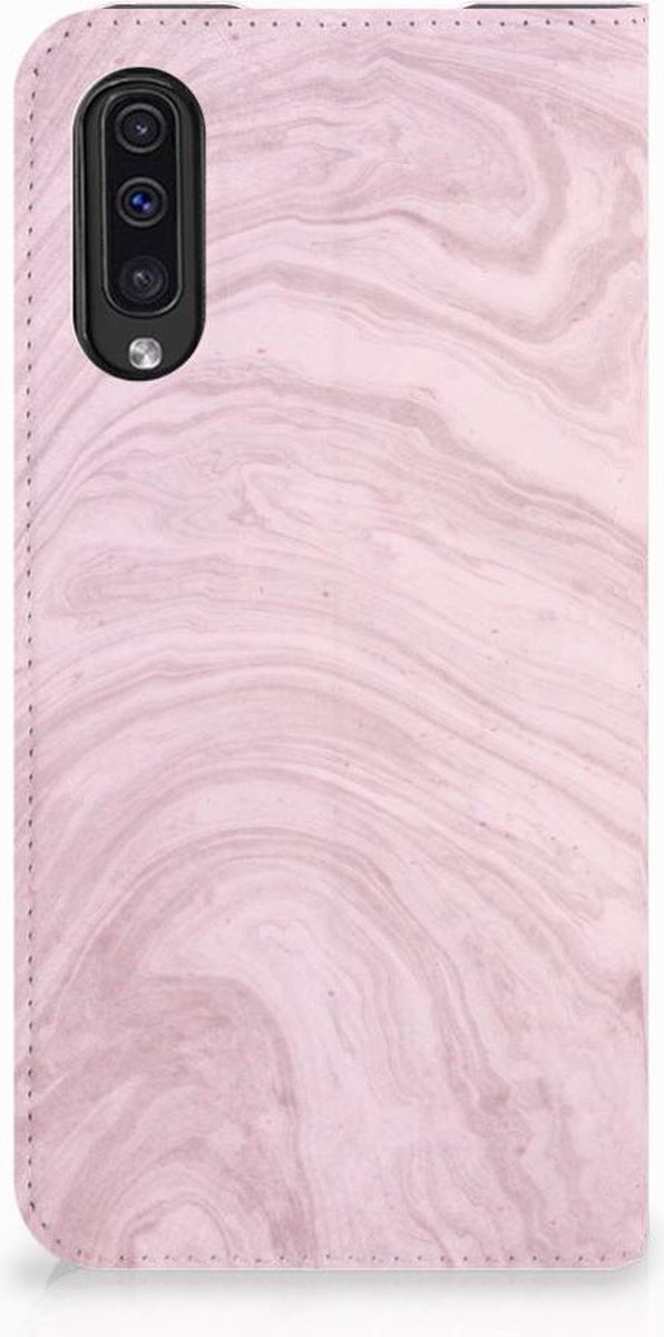Samsung Galaxy A50 Standcase Marble Pink - Origineel Cadeau Vriendin
