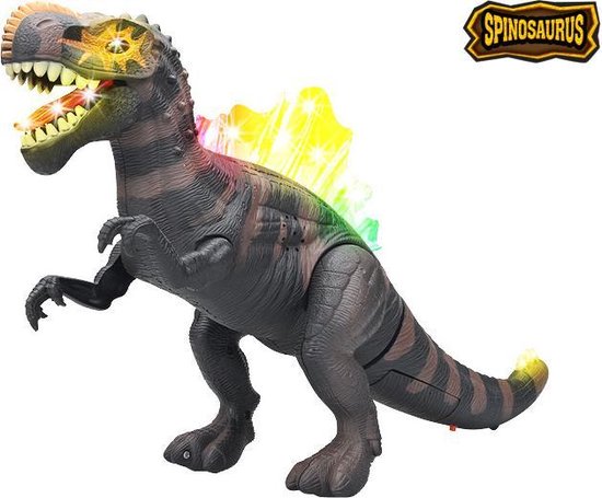 Bengelen Noord Bliksem Tyrannosaurus Rex met dino geluid en lichtjes -Dinosaurus speelgoed 41CM  (incl.... | bol.com