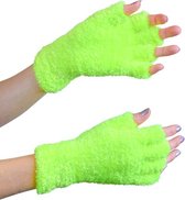 Handschoenen softy fluor geel