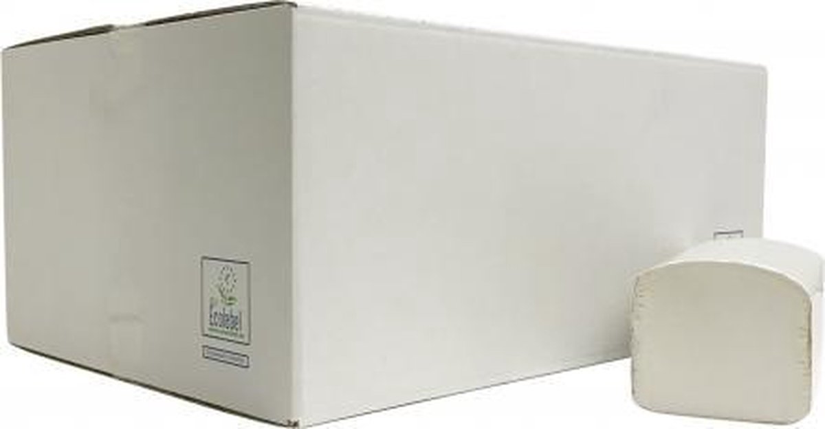 Goedkoopste Z-vouwhanddoekjes cellulose 2-laags 21 x 25 cm 3200 stuks