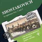 Shostakovich: Symphonies no 1 and 5 / Ancerl, Czech Phil