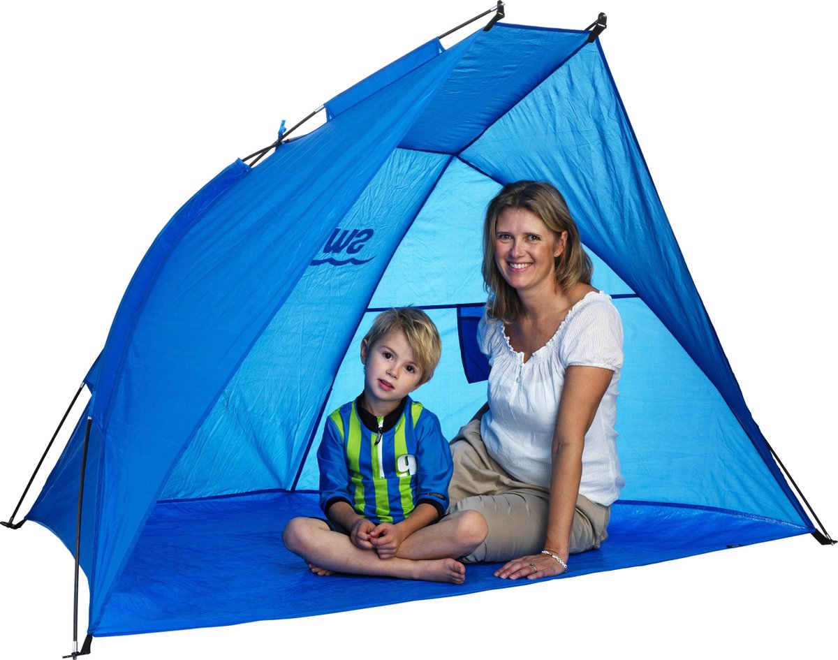 | Swimpy UV grote opvouwbare strandtent in blauw Swimpy UV grote opvouwbare strandtent in blauw Sport