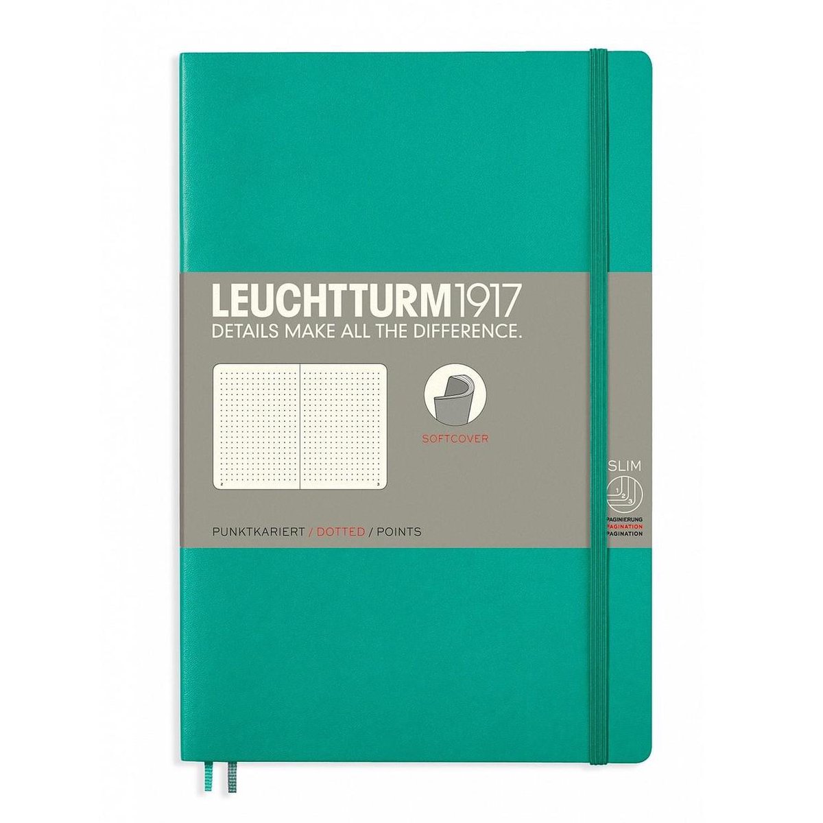 LEUCHTTURM1917 372691 weekkalender & notitieboek paperback (B6 ) 2026, softcover, inkt, Engels