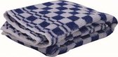 18x Handdoek uit badstof, 48x54cm, blauw/wit