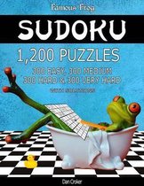 Famous Frog Sudoku 1,200 Puzzles with Solutions. 300 Easy, 300 Medium, 300 Hard and 300 Very Hard