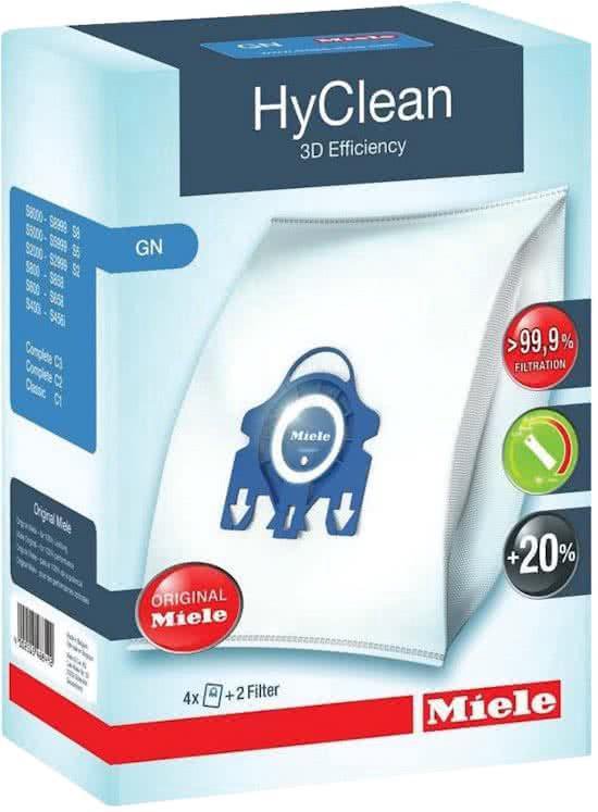 8 Stuks - HyClean GN Stofzuigerzakken + filters