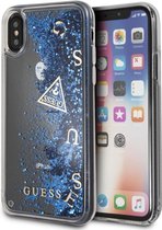 iPhone Xs/X hoesje - Guess - Blauw - Kunstleer