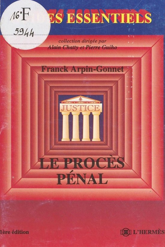 Le Procès pénal - cover