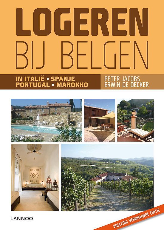 Cover van het boek 'Logeren bij Belgen in Italie, Spanje, Portugal & Marokko' van Erwin de Decker en Peter Jacobs