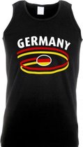 Zwarte heren singlet Duitsland S