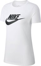 Chemise Sport Nike Sportswear Essential Icon Futura Femme - White/ Noir - Taille L
