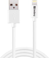Sandberg 440-94 2m USB-A Lightning Wit iPhone kabel (5 jaar garantie)