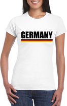 Wit Duitsland supporter shirt dames M