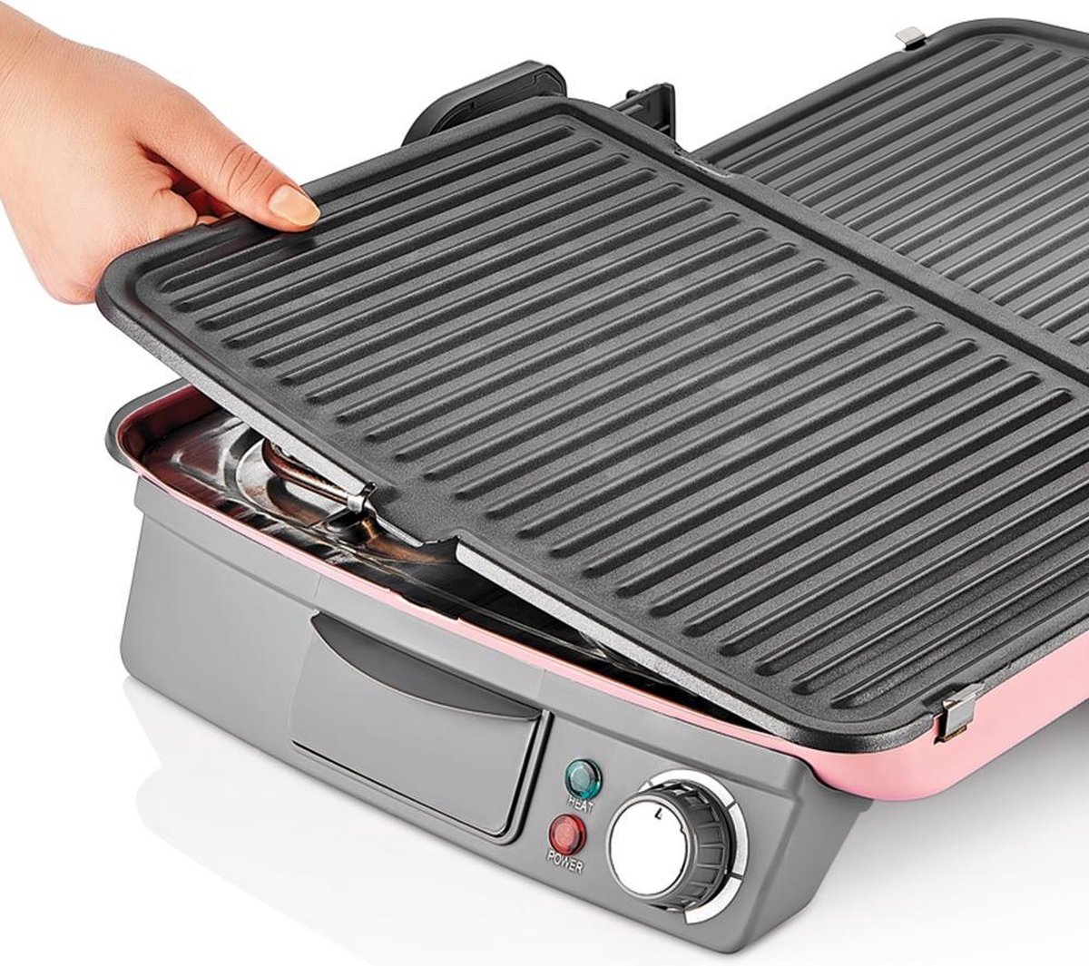 erts Ster cafetaria Sinbo SSM-2538 - Grill/Tosti apparaat - Roze | bol.com