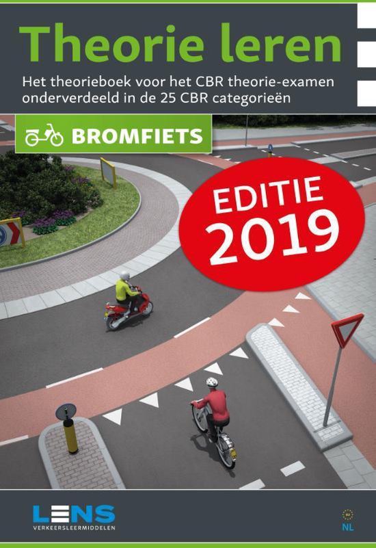 Lens verkeersleermiddelen 1 -   Theorie leren bromfiets - cover