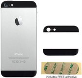 Iphone 5s -SE achterkant glas - boven en onder- zwart