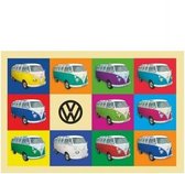 VW Bulli collage blikken wandbord - Volkswagen bus T1