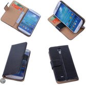 PU Leder Zwart Hoesje Samsung Galaxy S4 Book/Wallet Case/Cover