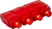 LED vinger lampjes 4 stuks - rood
