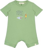 Smitten Organic - Peek-O-Boo Baby Pyjama - Moss Green - Maat 74